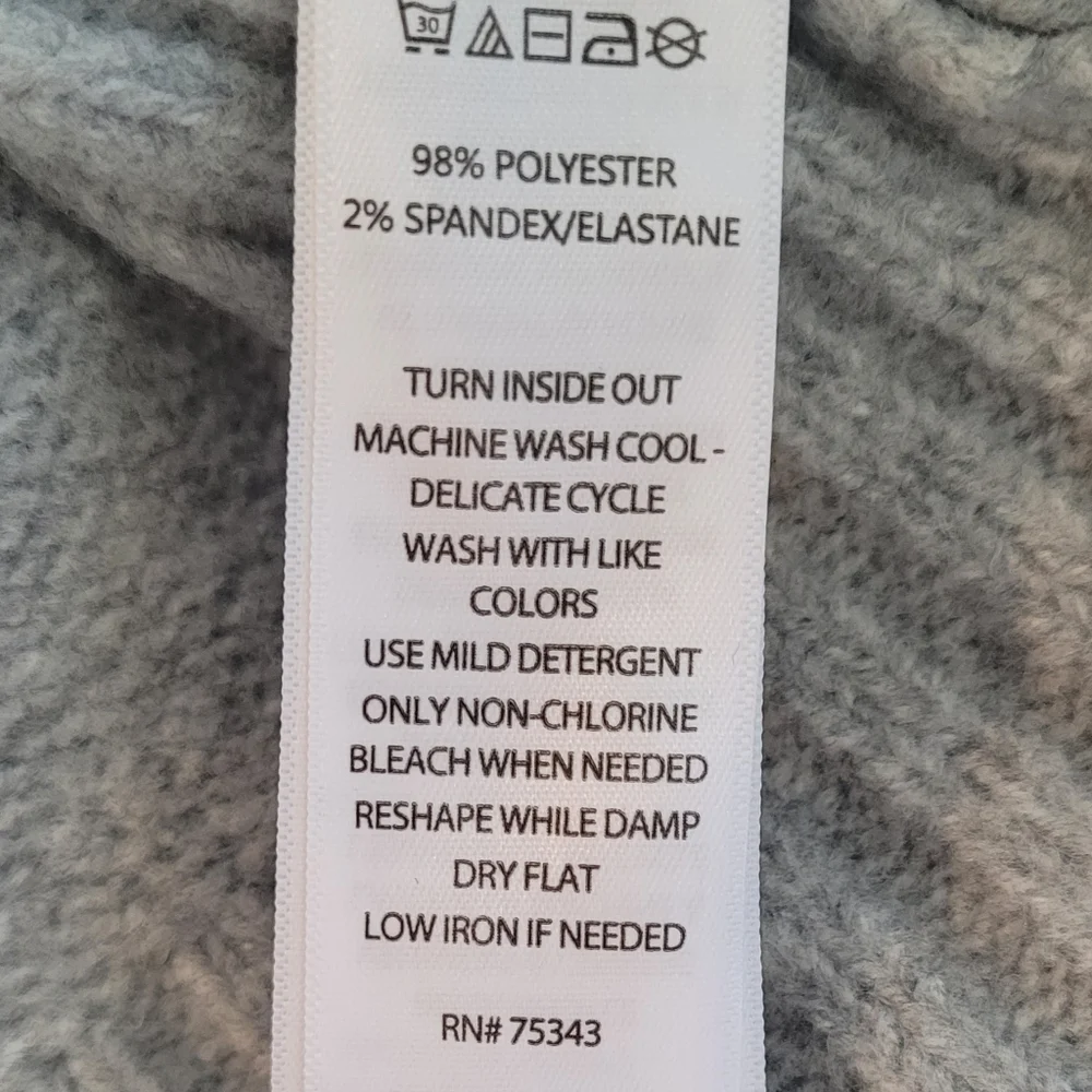NWT Joie Supersoft Oversized Fit Sweater With A Blanket Stitch In Dove Grey Sz L - Picture 7 of 7